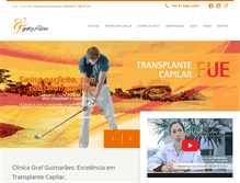 Tablet Screenshot of clinicagrafguimaraes.com.br